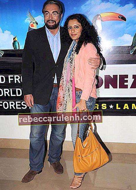 Кабир Беди и Парвин Душандж на премьере фильма «Рок веков» в 2012 году