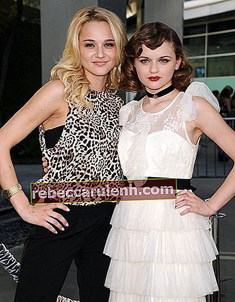 Джои Кинг и ее сестра на премьере фильма «Заклятие» в ArcLight Cinemas в Лос-Анджелесе в июле 2013 года.