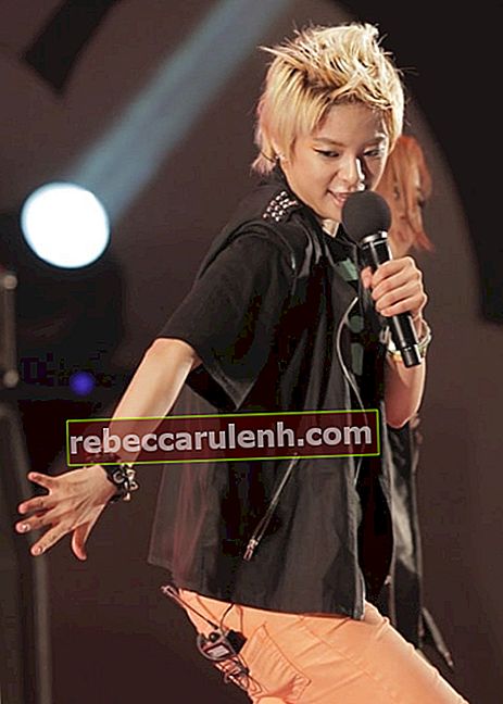 Амбер Лю во время выступления на музыкальном шоу в Seoul Plaza 4 июля 2011 года.