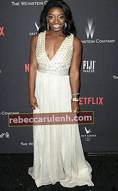Симона Байлз на вечеринке The Weinstein Company и Netflix Golden Globe в январе 2017 года