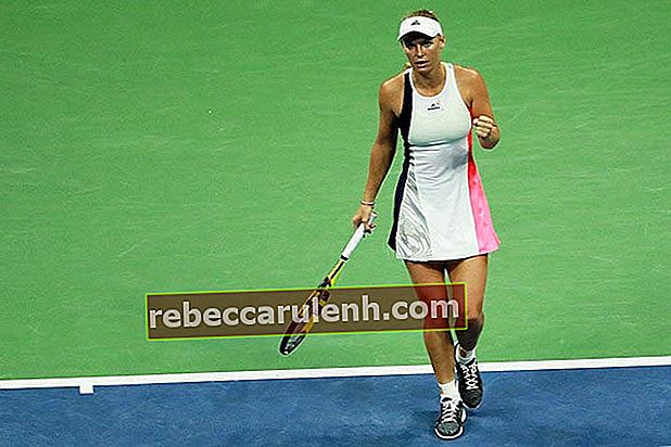 Caroline Wozniackis Reaktion nach dem Sieg gegen Anastasija Sevastova am neunten Tag der US Open Tour 2016