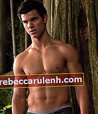 Taylor Lautner Body und seine 6er Packung Bauchmuskeln für seine Rolle als Jacob Black in der Twilight-Serie.