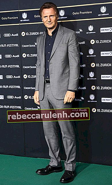 Лиам Нисон на премьере фильма «Прогулка среди надгробий» 3 октября 2014 года во время Цюрихского кинофестиваля в Швейцарии.