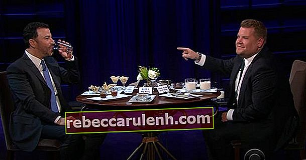 Jimmy Kimmel und James Corden unterhalten sich beim Abendessen