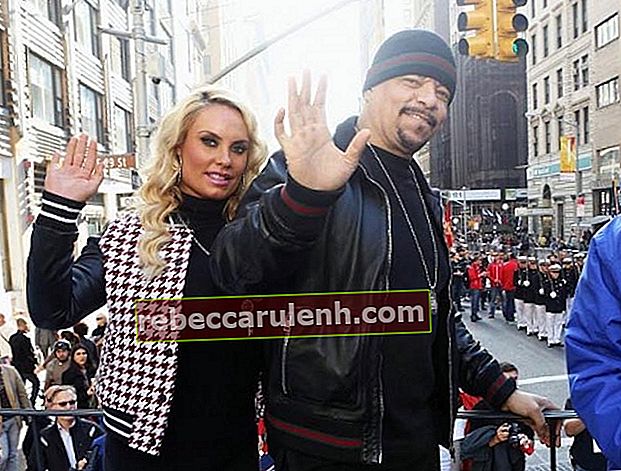 Coco Austin e Ice-T in America saluta gli eroi militari a quattro zampe durante la parata del giorno dei veterani 2014 l'11 novembre 2014 a New York