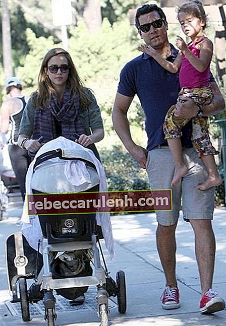 Jessica Alba avec Cash Warren et 2 enfants