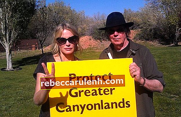 Darryl Hannah mit ihrem Freund Neil Young auf einem Öko-Umzug