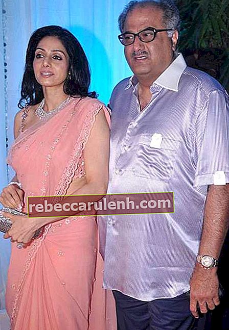Sridevi et Boney Kapoor à la réception de mariage d'Esha Deol en 2012