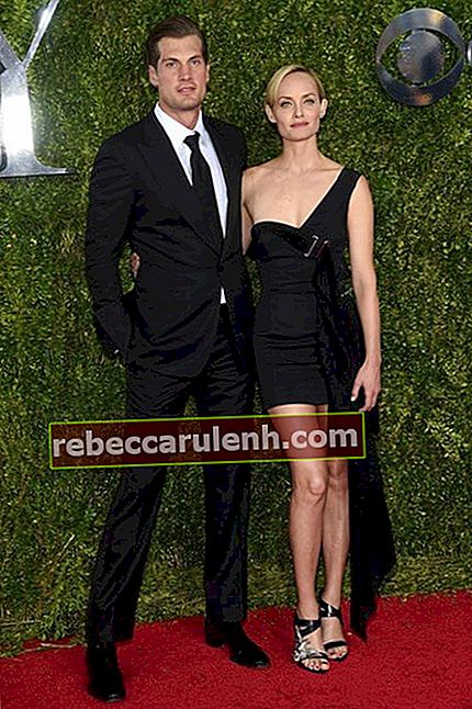 L'ex marito Christian McCaw e Amber Valletta ai Tony Awards 2015 al Radio City Music Hall il 7 giugno 2015 a New York City