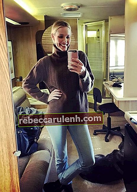 Leslie Bibb widziana na selfie zrobionym w marcu 2018 roku