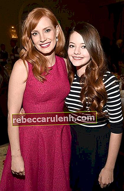 Mackenzie Foy avec Jessica Chastain à la 15e édition des AFI Awards 2014