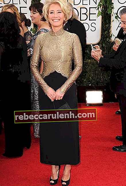 Emma Thompson aux Golden Globe Awards 2014 à Beverly Hills, Californie