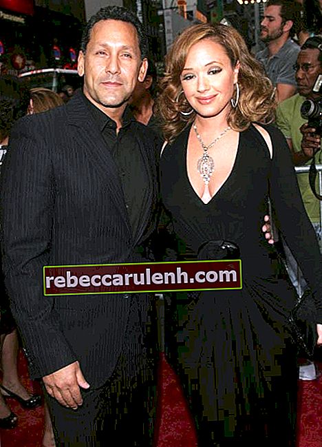 Leah Remini et son mari Angelo Pagan à la première de 'El Cantante' en juillet 2007