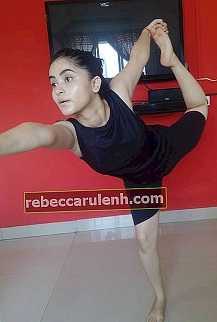 Riya Shukla im März 2020 forderte alle auf, fit zu bleiben, wenn sie zu Hause festsitzen