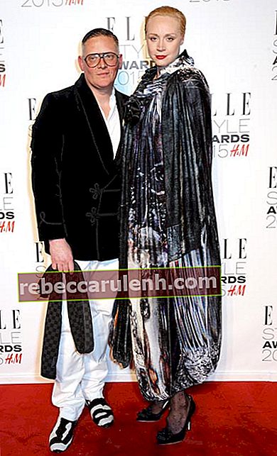 Gwendoline Christie et Giles Deacon aux Elle Style Awards 2015