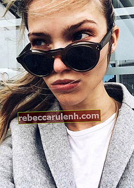 Sasha Luss dans un selfie Instagram comme vu en janvier 2017