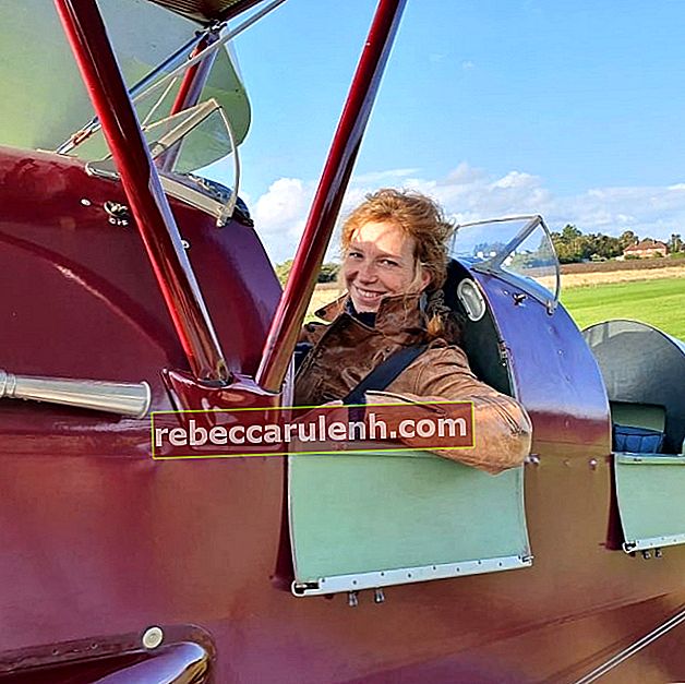 Honeysuckle Weeks come si vede in una foto scattata in una falena tigre de Havilland nell'agosto 2019