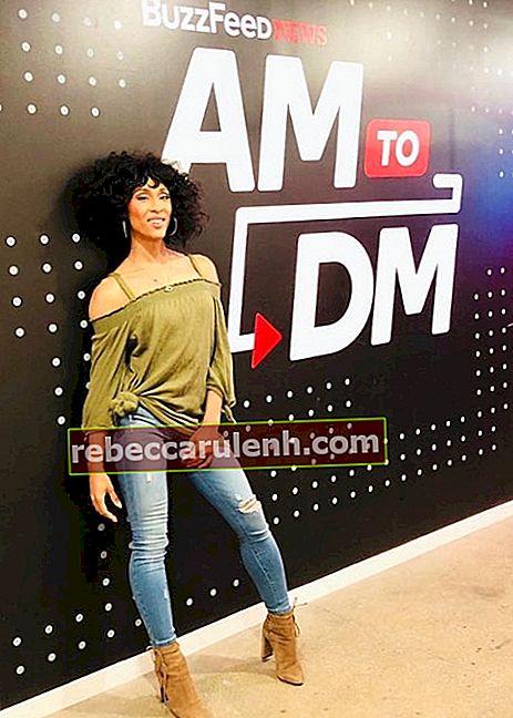 Mj Rodriguez vu au studio AM to DM en juillet 2018