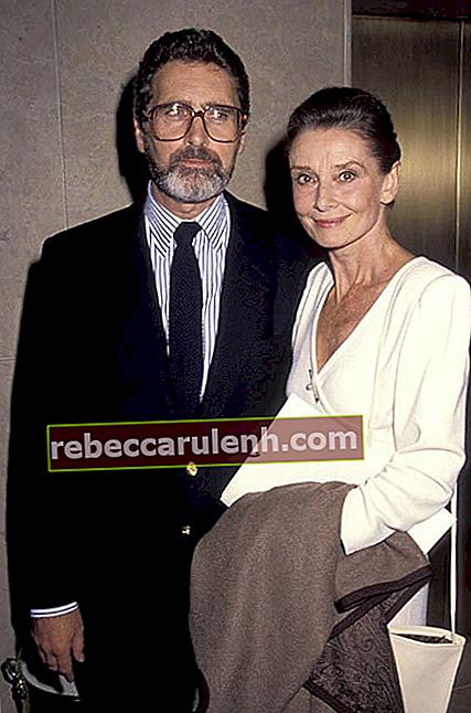 Audrey Hepburn et Robert Wolders au Forum international des femmes de Beverly Hills en octobre 1990