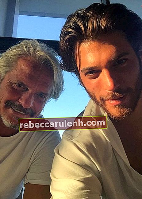 Can Yaman con suo padre Güven Yaman nell'agosto 2016