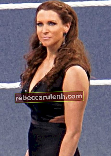 Стефани Макмахон, както се вижда на WrestleMania 31 през март 2015 г.
