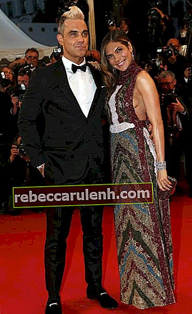 Robbie Williams et Ayda Field à la 68e édition du Festival de Cannes en mai 2015