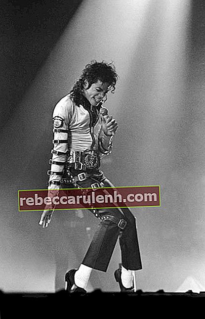 Майкъл Джексън на сцената на своя концерт
