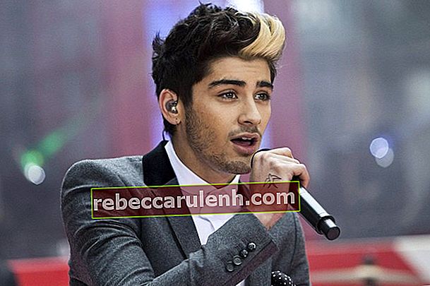 Zayn Malik występujący z zespołu One Direction w Today's Show w Nowym Jorku