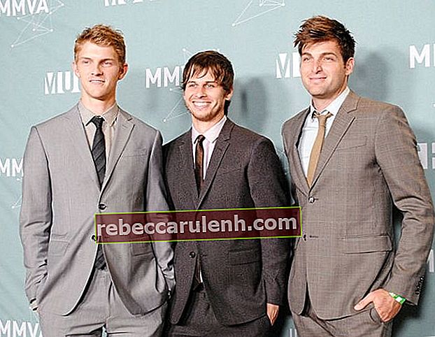 Mark Foster (au milieu) et ses camarades de groupe vus aux MuchMusic Video Awards en 2011