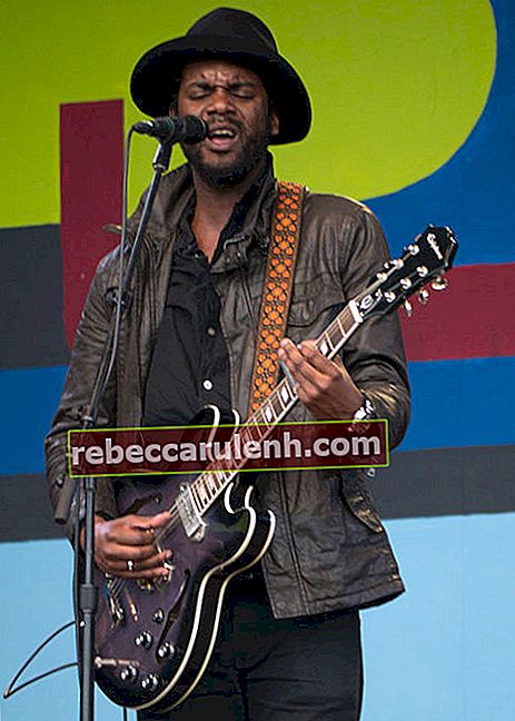 Gary Clark Jr. avec sa guitare au Festival de Jazz de Monterey 2014