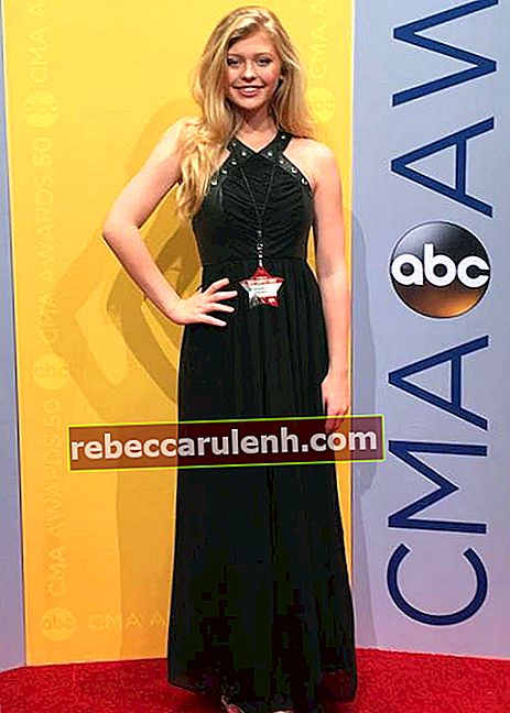 Loren Grey Beech sur le tapis rouge des CMA Awards en novembre 2016