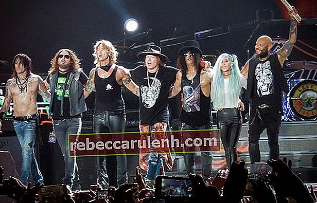 I membri della band dei Guns N 'Roses come visti nel 2016