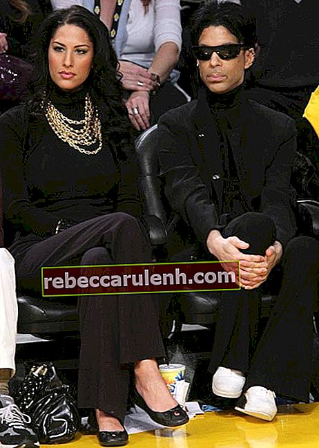Prince et Bria Valente au match des Los Angeles Lakers en 2008