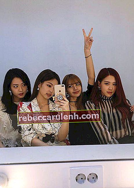 Членове на групата Black Pink в селфи в Instagram през юни 2018 г.