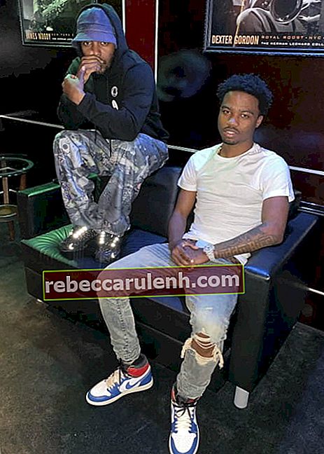 Roddy Ricch (a destra) e Kendrick Lamar come si è visto a dicembre 2019
