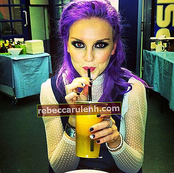 Perrie Edwards lila Haare