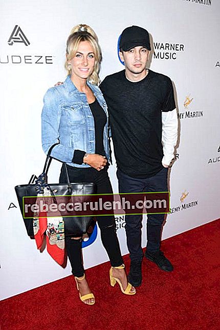 Tyler Joseph et sa femme Jenna Black à la GRAMMY Party de Warner Music Group en février 2017