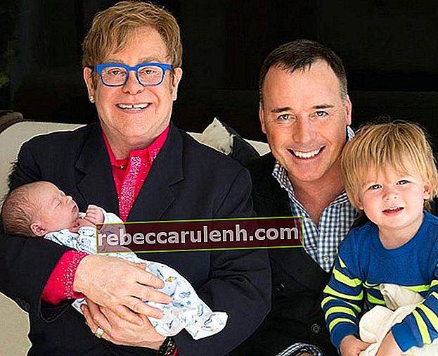 Elton John et son épouse David Furnish avec leurs 2 enfants