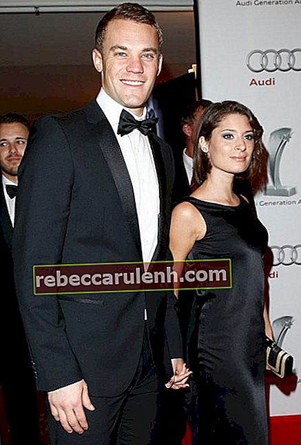 Manuel Neuer e Kathrin Gilch a un gala a Zurigo il 13 gennaio 2014