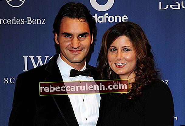 Roger Federer avec sa femme Mirka.