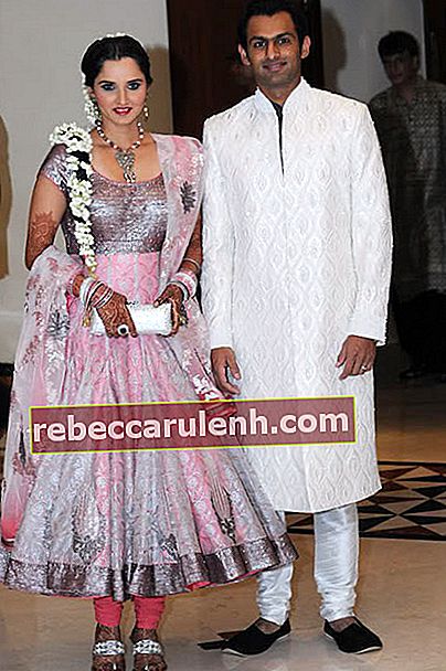 Sania Mirza et son mari de cricket pakistanais Shoaib Malik