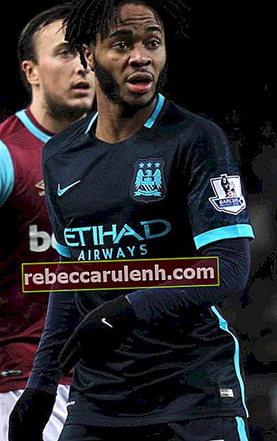 Raheem Sterling del Manchester City in azione contro il West Ham nel 2016
