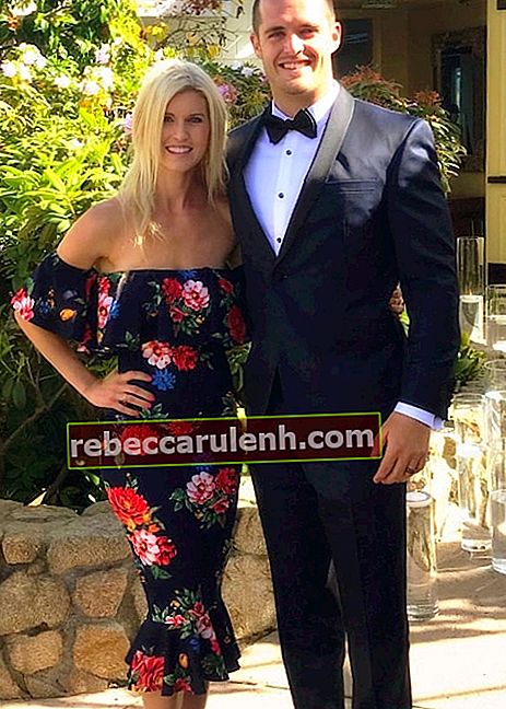 Derek Carr mit seiner Frau Heather Carr im Juli 2018