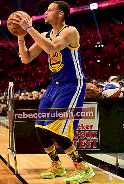 Stephen Curry während des Drei-Punkte-Wettbewerbs