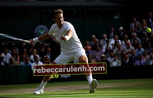 Tomas Berdych della semifinale di Wimbledon contro Andy Murray, 8 luglio 2016 a Londra