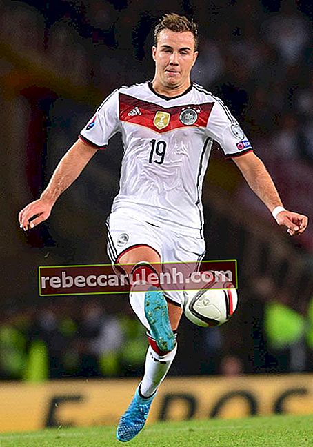 Марио Гоце по време на квалификацията за ЕВРО 2016 между Германия и Шотландия на 7 септември 2015 г.