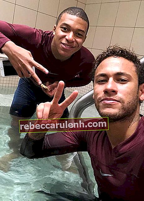 Kylian Mbappé avec Neymar Jr.en novembre 2017