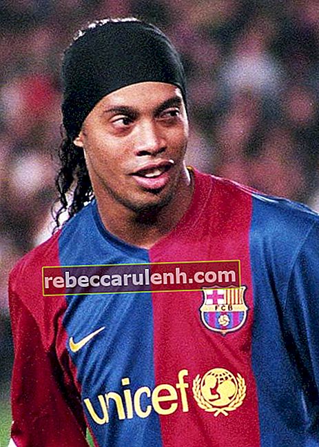 Ronaldinho (Spieler des FC Barcelona) während des Spiels im Jahr 2007