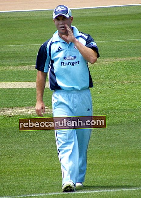 David Warner auf einem Foto, das während des Spiels zwischen NSW und Tasmanien im November 2008 in Hurstville Oval aufgenommen wurde