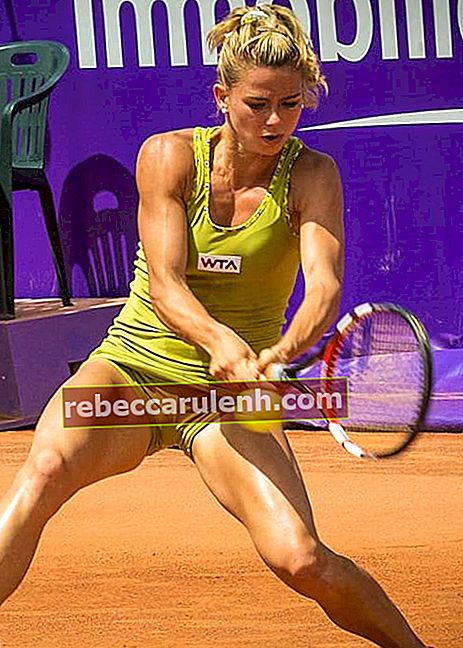 Camila Giorgi lors d'un tournoi en mai 2014